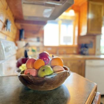 Yummy fruit in the kitchen.