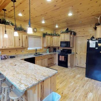 This kitchen is equipped with everything you will need for the perfect home cooked meal.