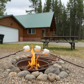 Roast some s'mores around the campfire.