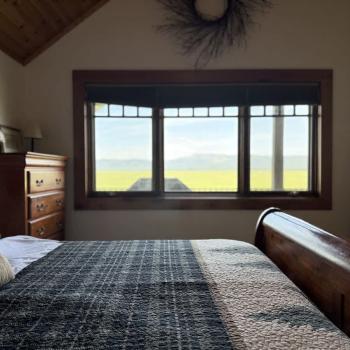 Master Bedroom view to the meadow.