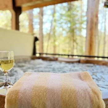 Kick back and relax in the hot tub