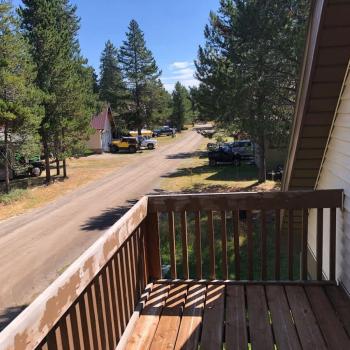 Deck view of the outside.