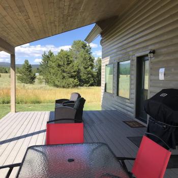 Patio seating and chairs to enjoy the beautiful weather.
