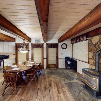 The dining area is perfect to seat up to 8 people at a time.