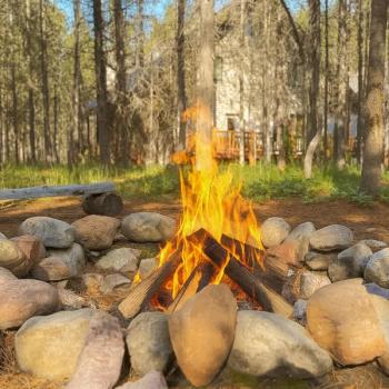 Hang out around the fire pit and roast that perfect marshmallow