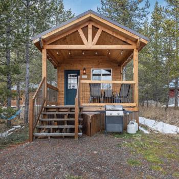 The front porch with seating and enjoying warm summer nights.