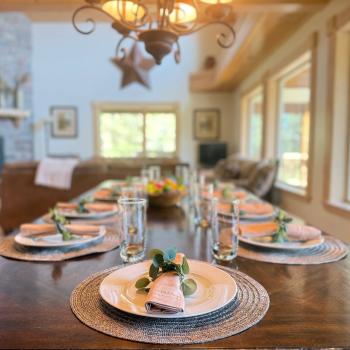 Dishes, cups and silverware for your entire group.
