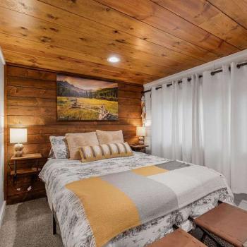 Bedroom #1 located on the main level with a Queen size bed.