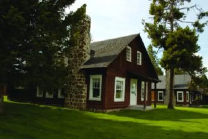 One of the preserved Railroad Ranch buildings at Harriman State Park