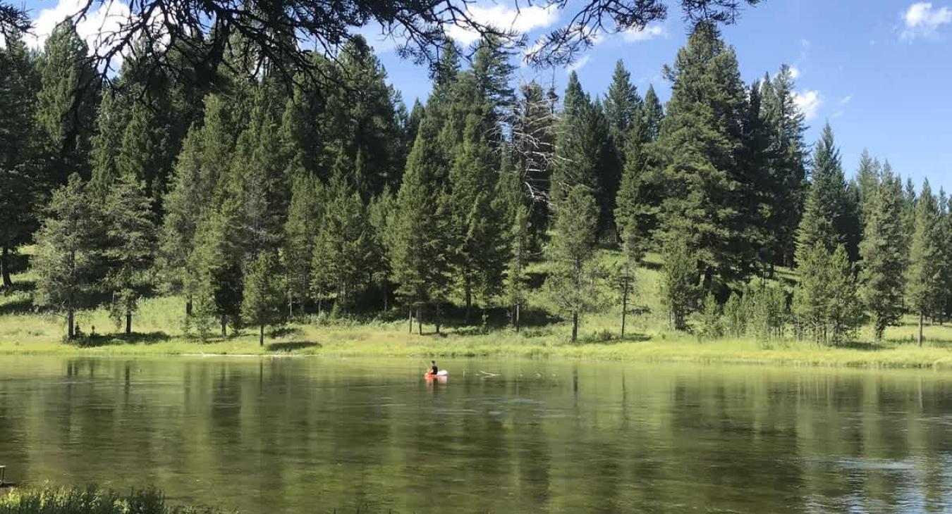 Beautiful landscape of Island Park.