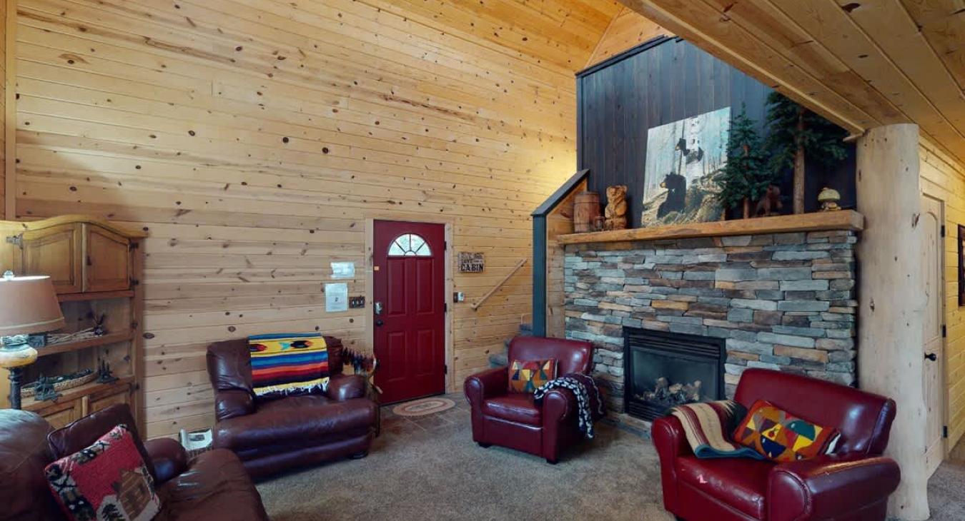 Upon entrance you are greeted by the living room.