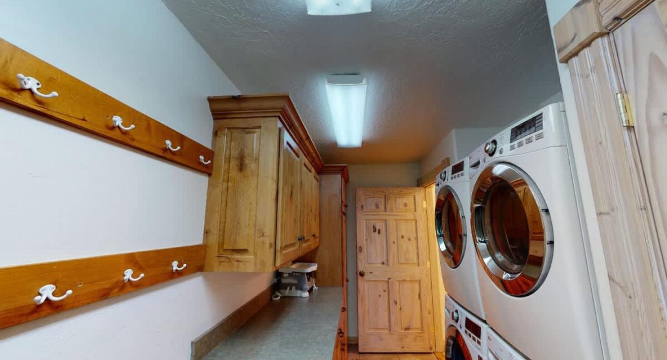Mud room to store coats during the winter.