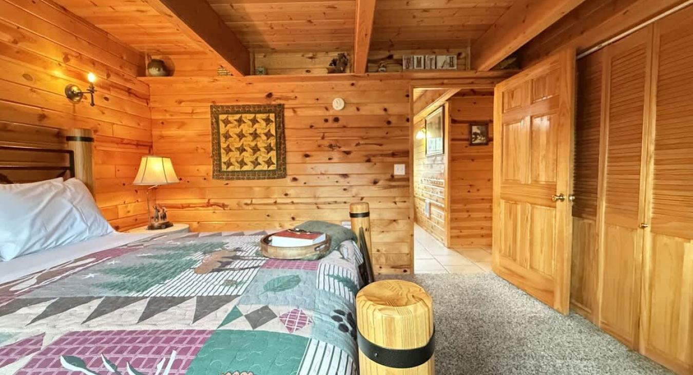 Bedroom #1 located on the main level with a Queen size bed.