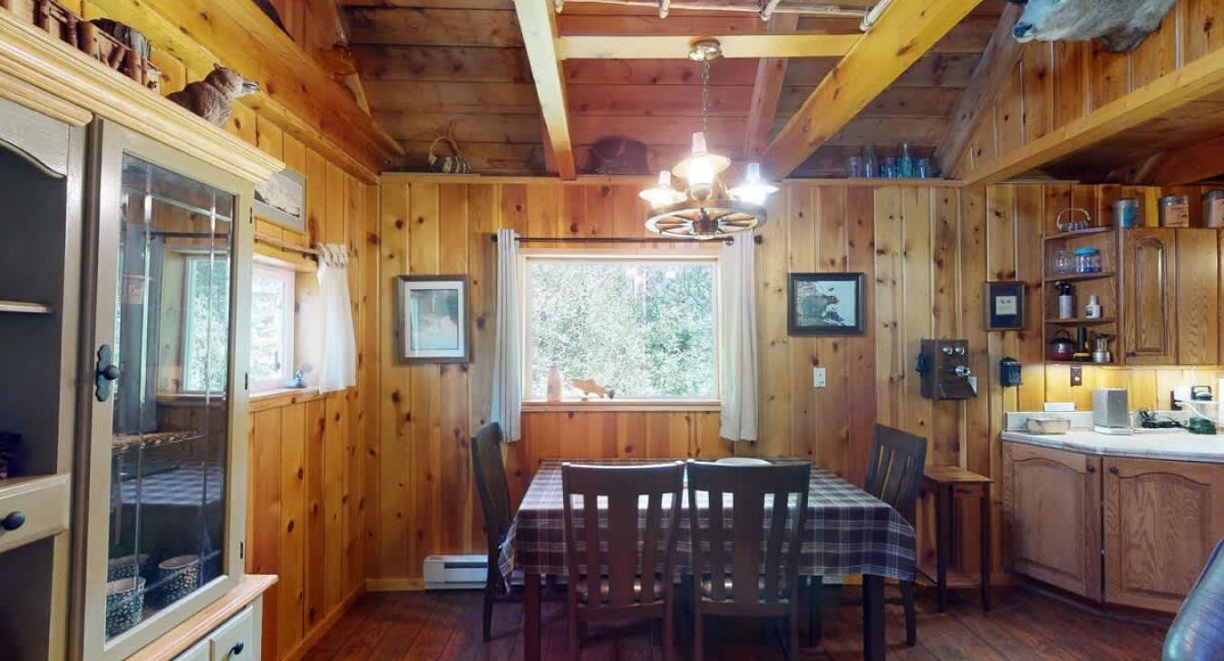 Dining room with a table to seat 4.