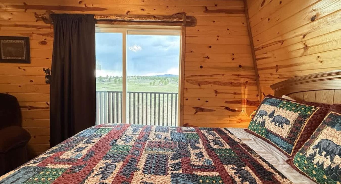 First Bedroom with a view from queen bed
