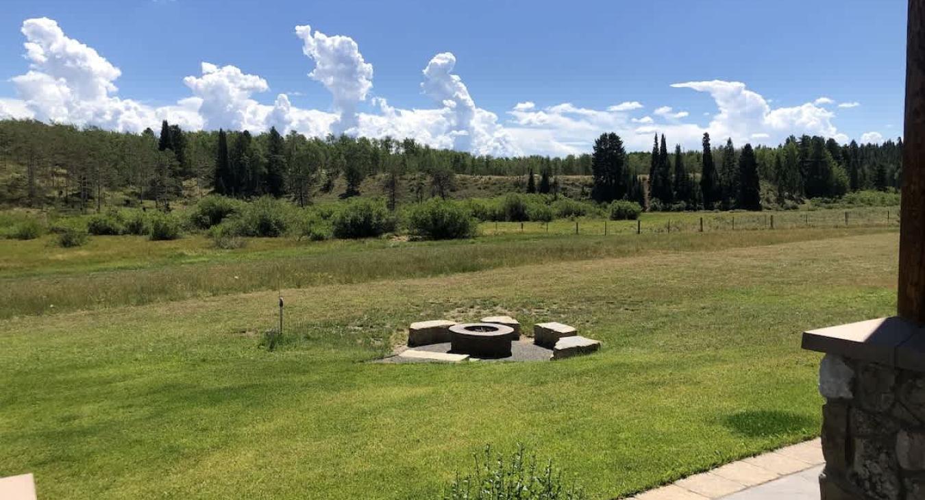 Open landscape to enjoy right outside the cabin.