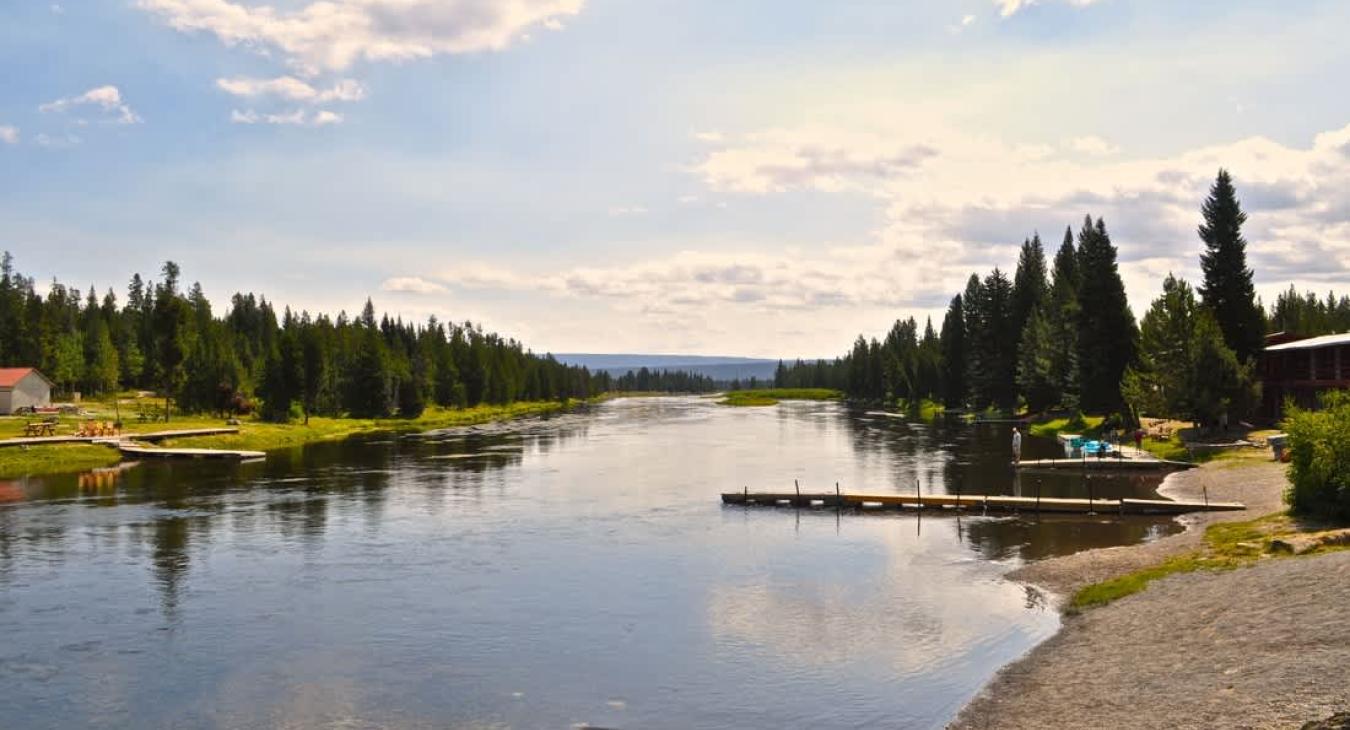 Enjoy the beautiful surroundings of Island Park nearby your cabin.