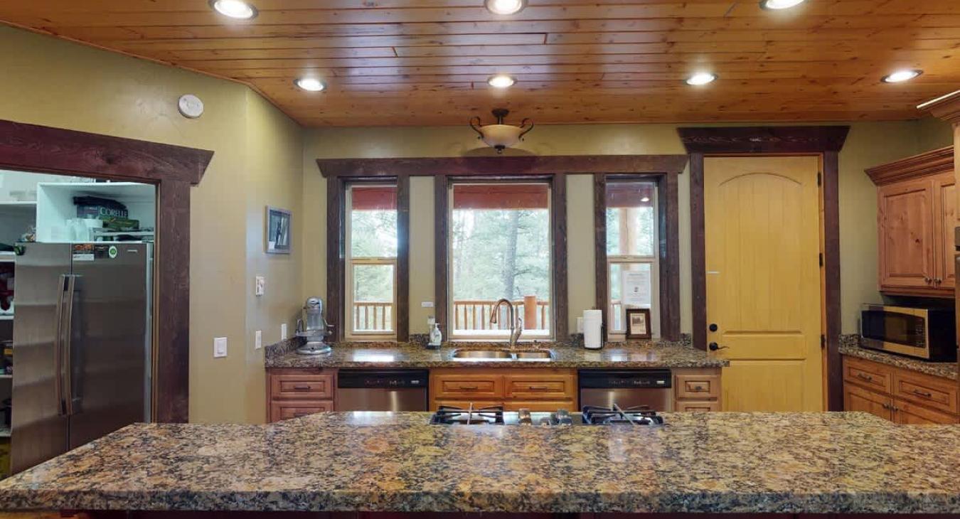 Natural light pour into the kitchen which illuminates the whole area.