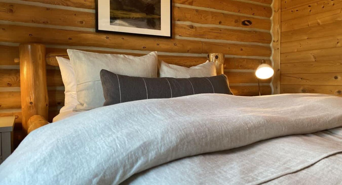 Beautifully decorated to enhance the beauty of the cabin.