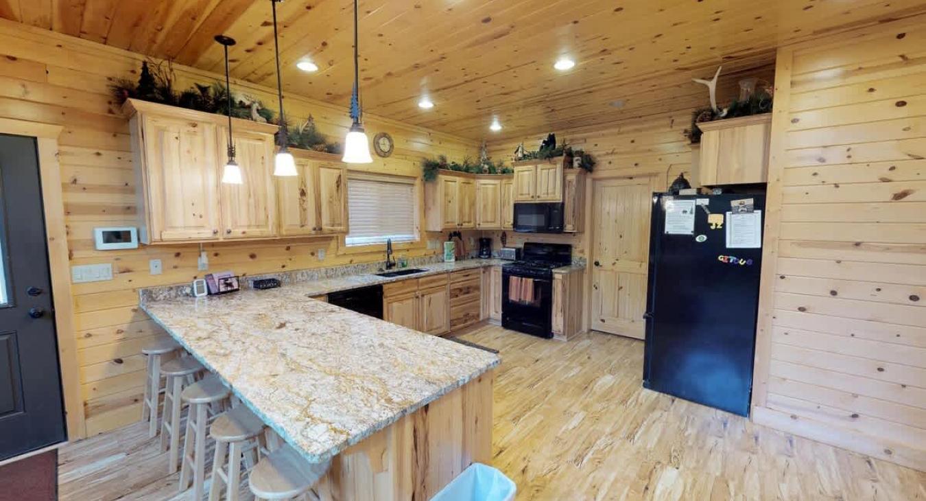 This kitchen is equipped with everything you will need for the perfect home cooked meal.