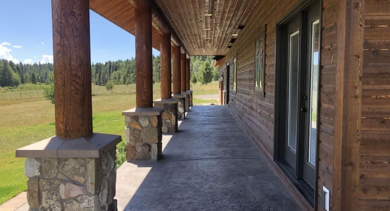 Relax and enjoy the outside views from the cabin.