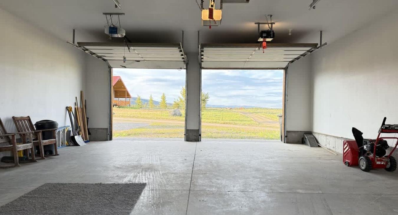 Lots of space in the garage for your toys.