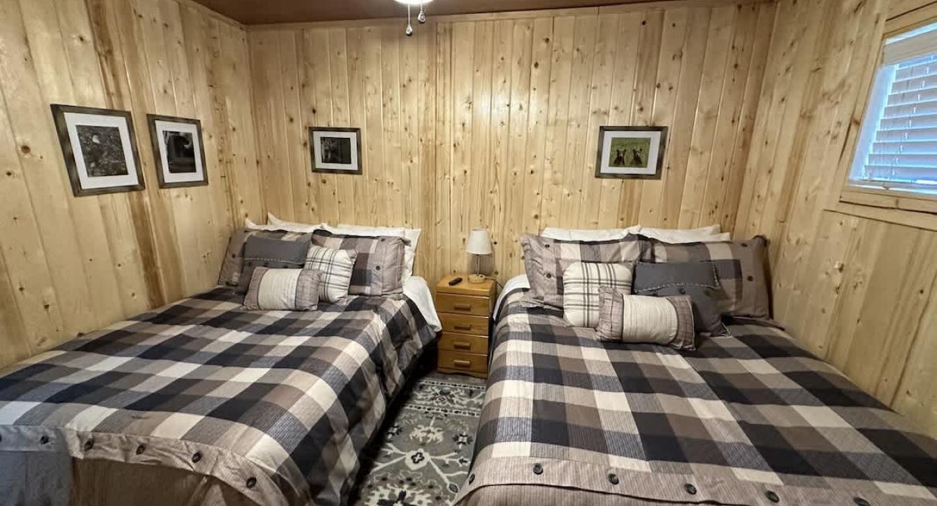 Bedroom 2 with two full size beds