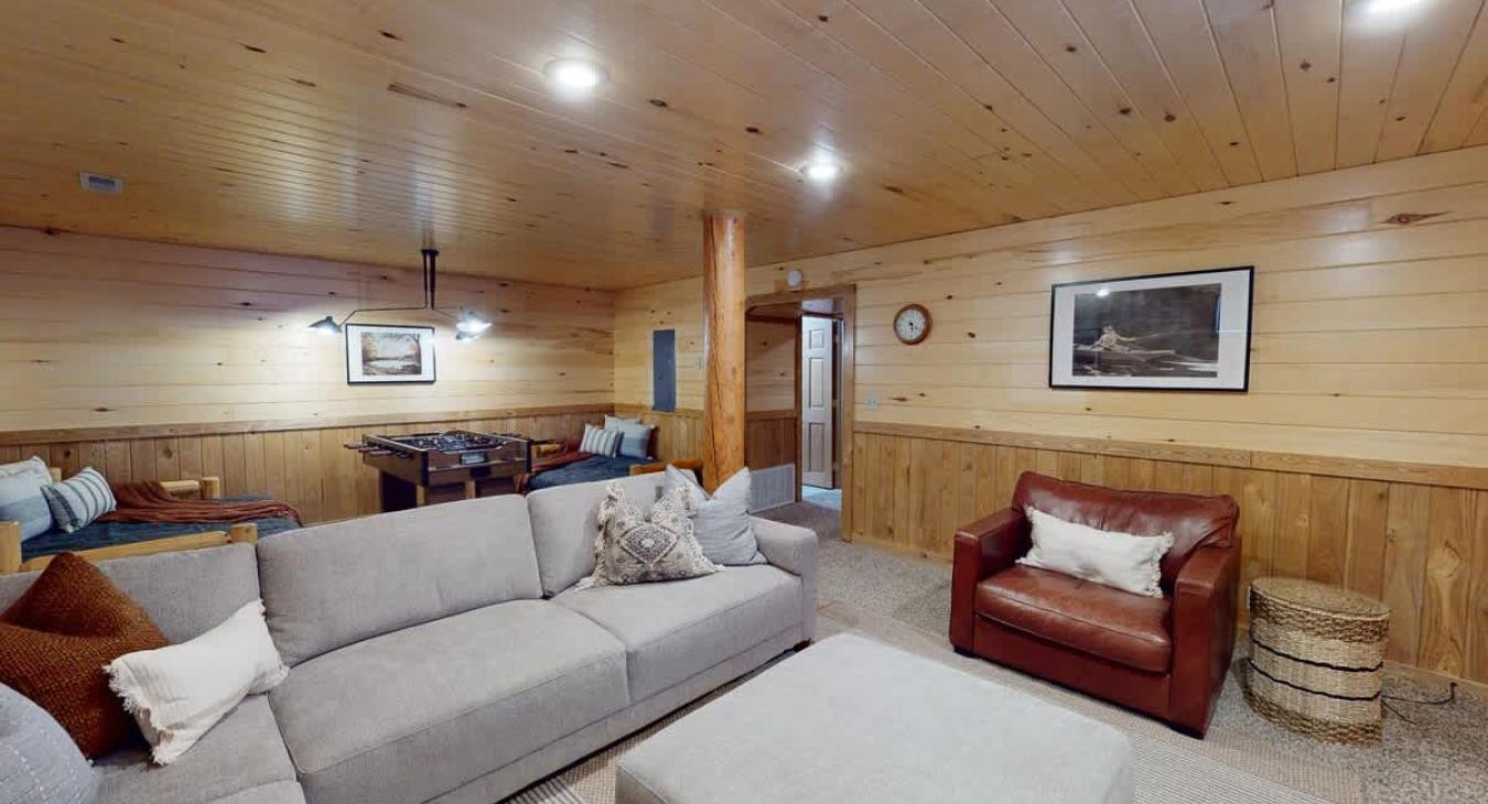 Relax after a long day outdoors in the living area.