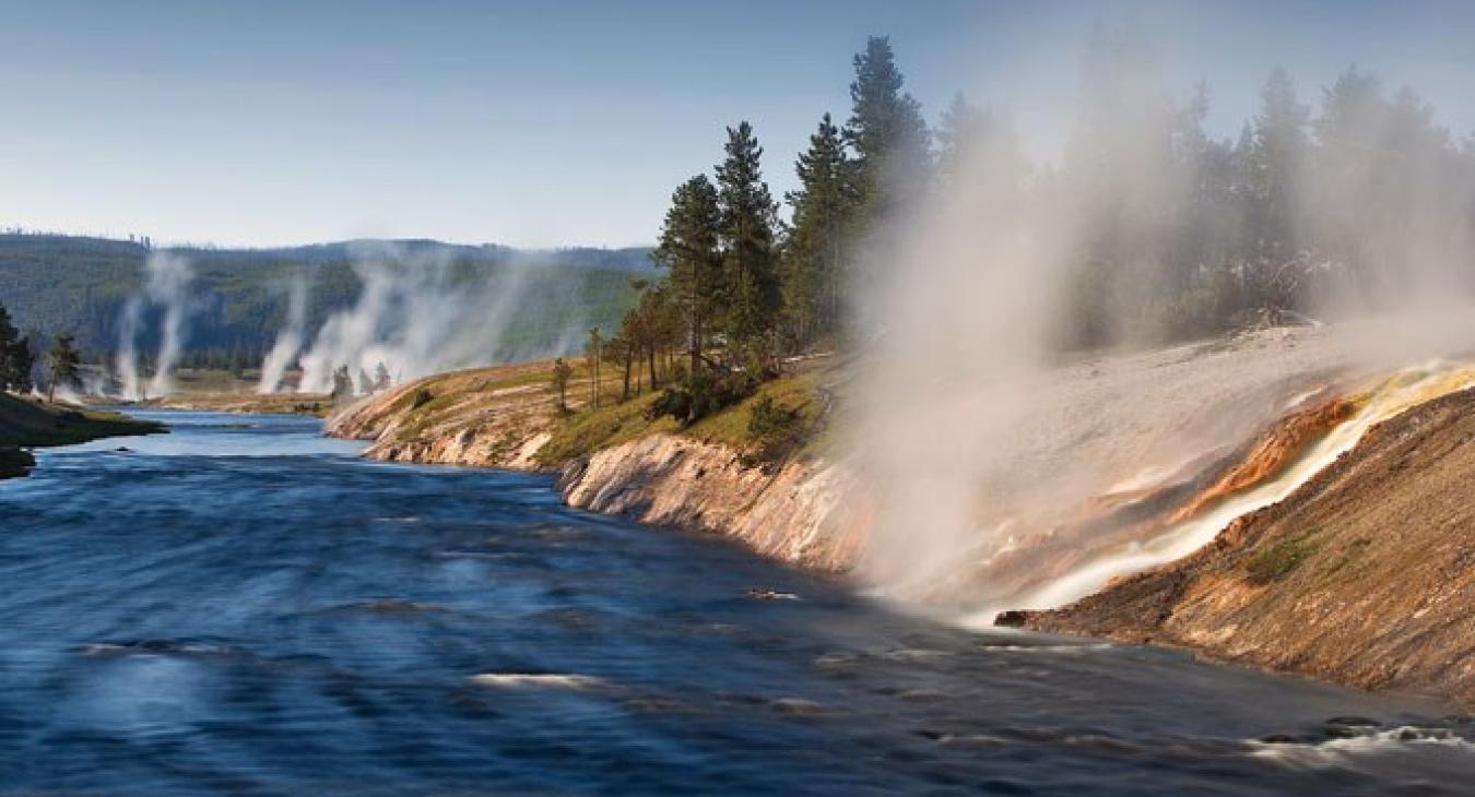 Located in Yellowstone National Park.