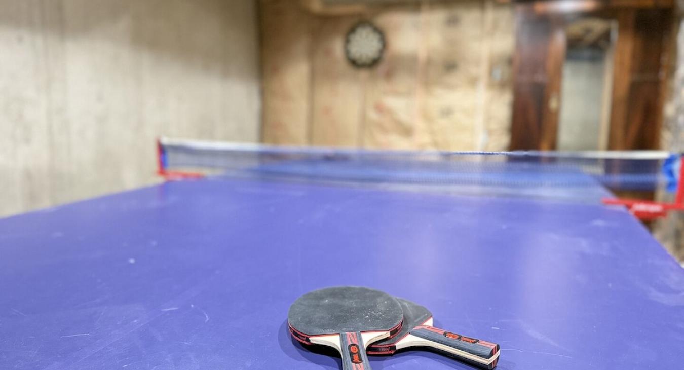 Have some friendly competition at the ping pong table.