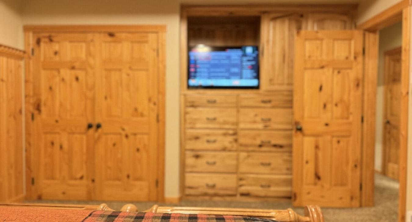 Storage is included in the room in the closet and drawers.