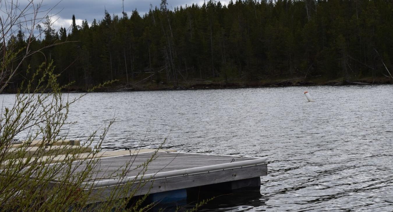 Shared boat dock.