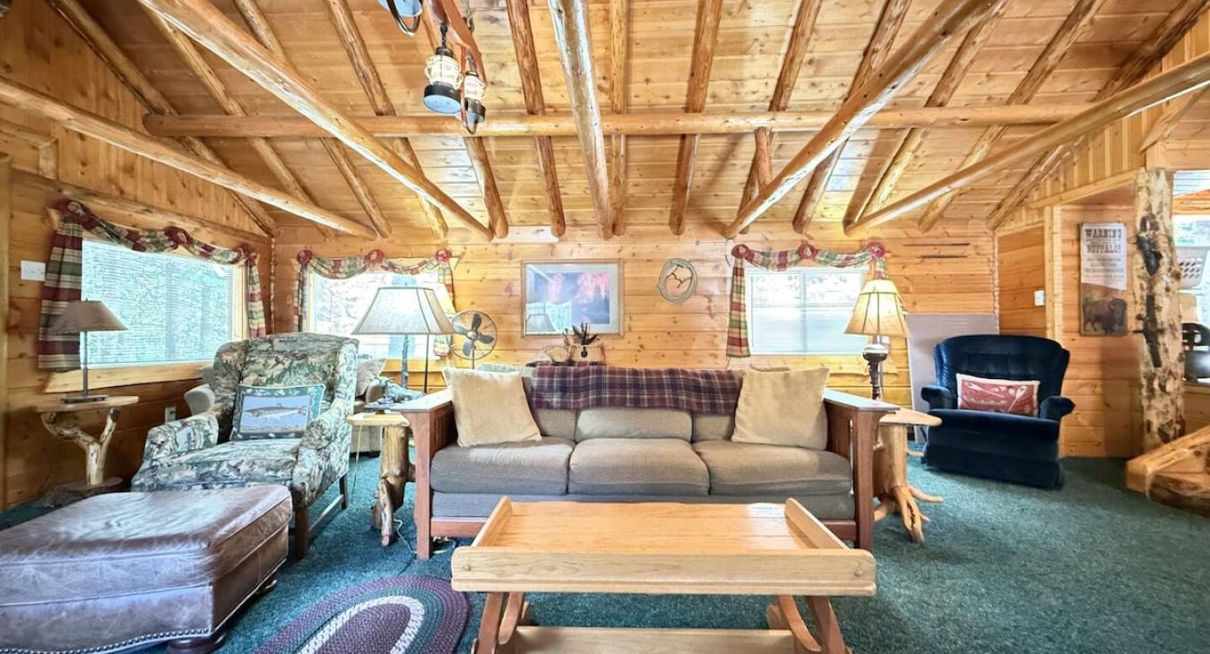 Hide a bed and a fold down chair that makes into a twin bed.