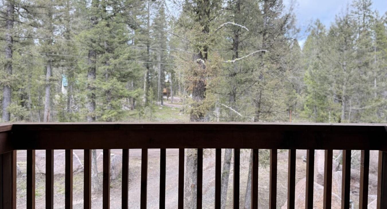 View from the loft balcony.