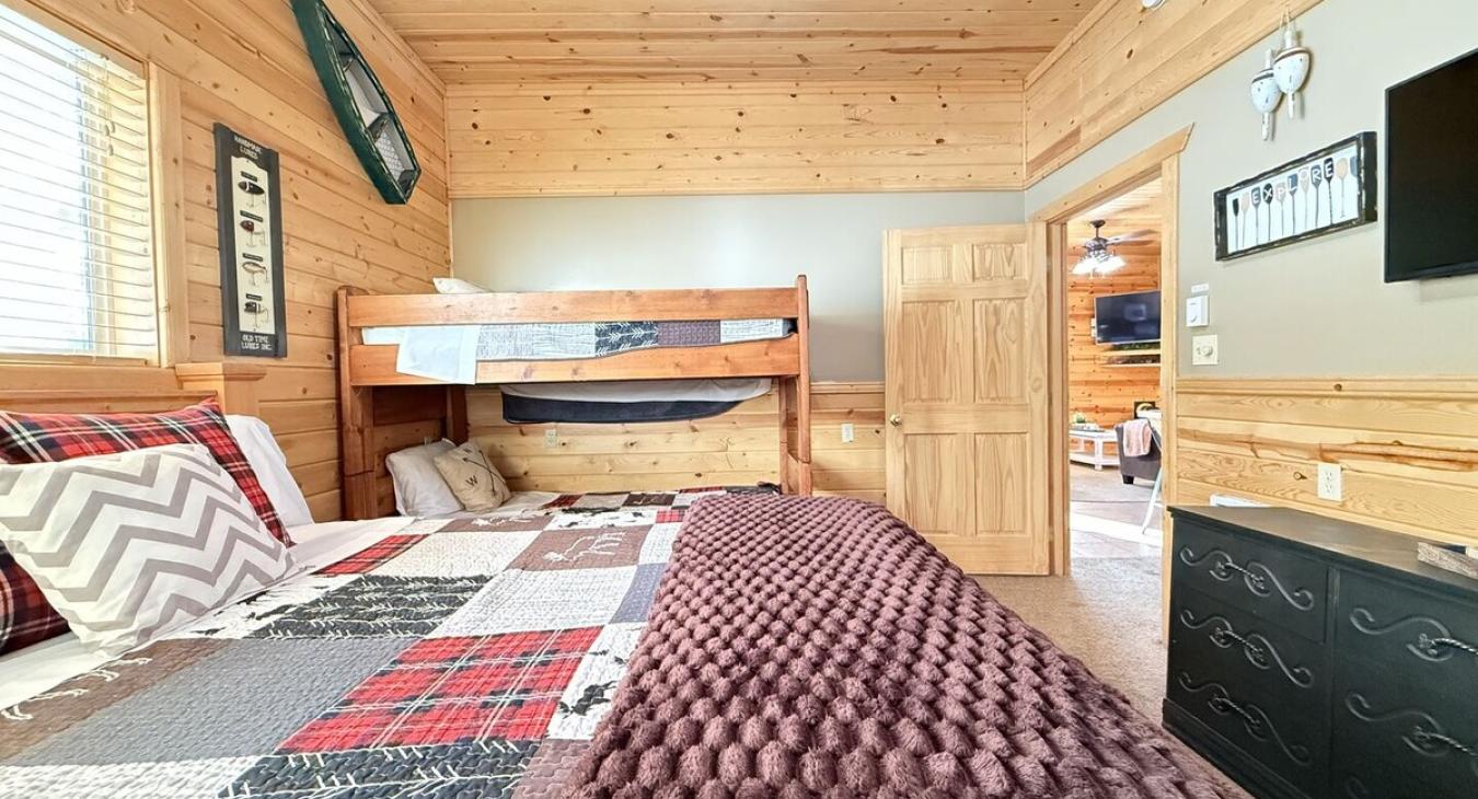 A dresser is featured in this room to store your belongings during your stay.