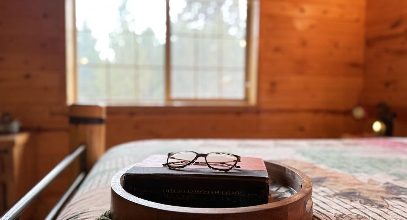 relax in the master bedroom and read a book