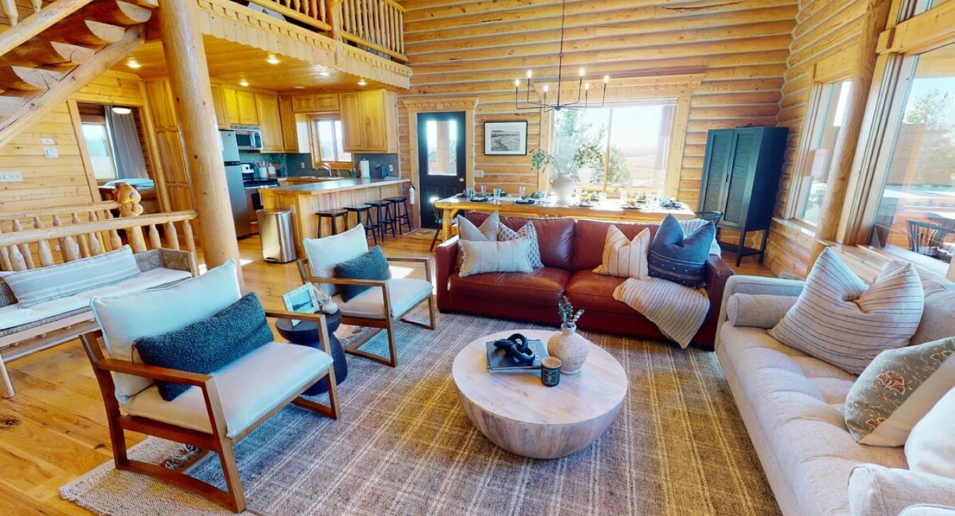 Comfortable seating to relax after a day outdoors.