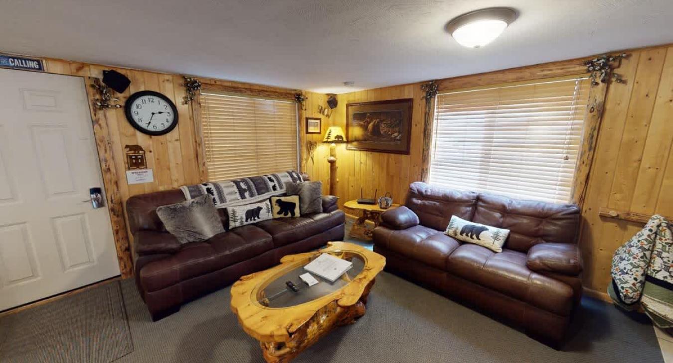 Upon entrance you are greeted by the living room.