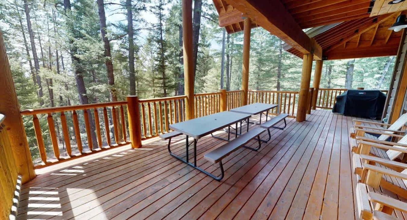 A grill is also available outside for your use.