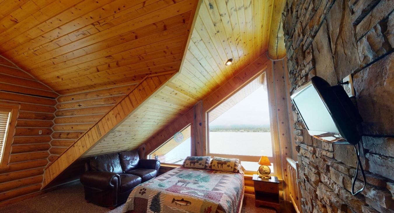 Lots of natural lighting in the loft.