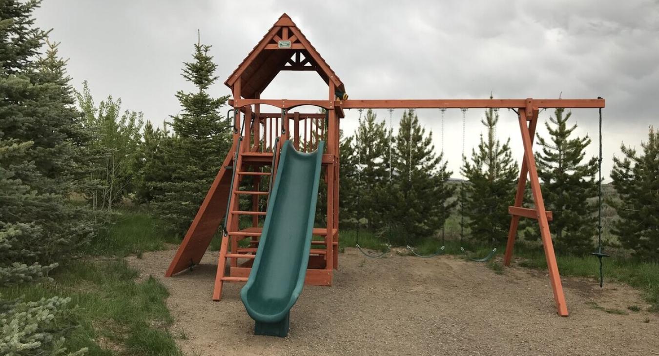 Playset is available nearby.