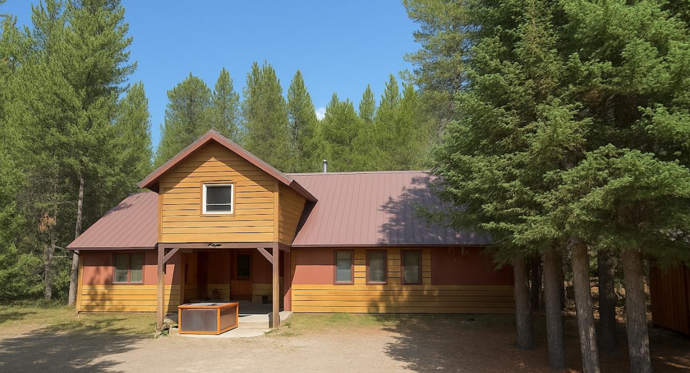 Front view of the cabin