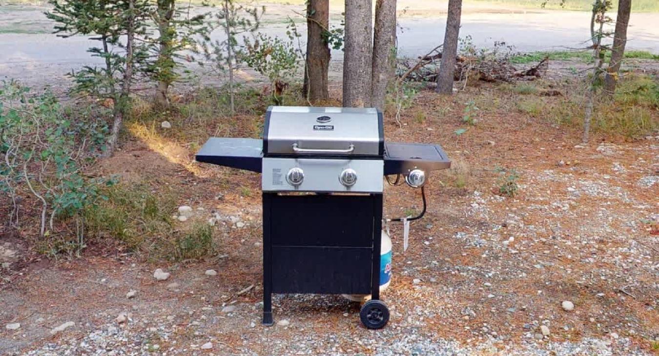 Grill and propane are provided.