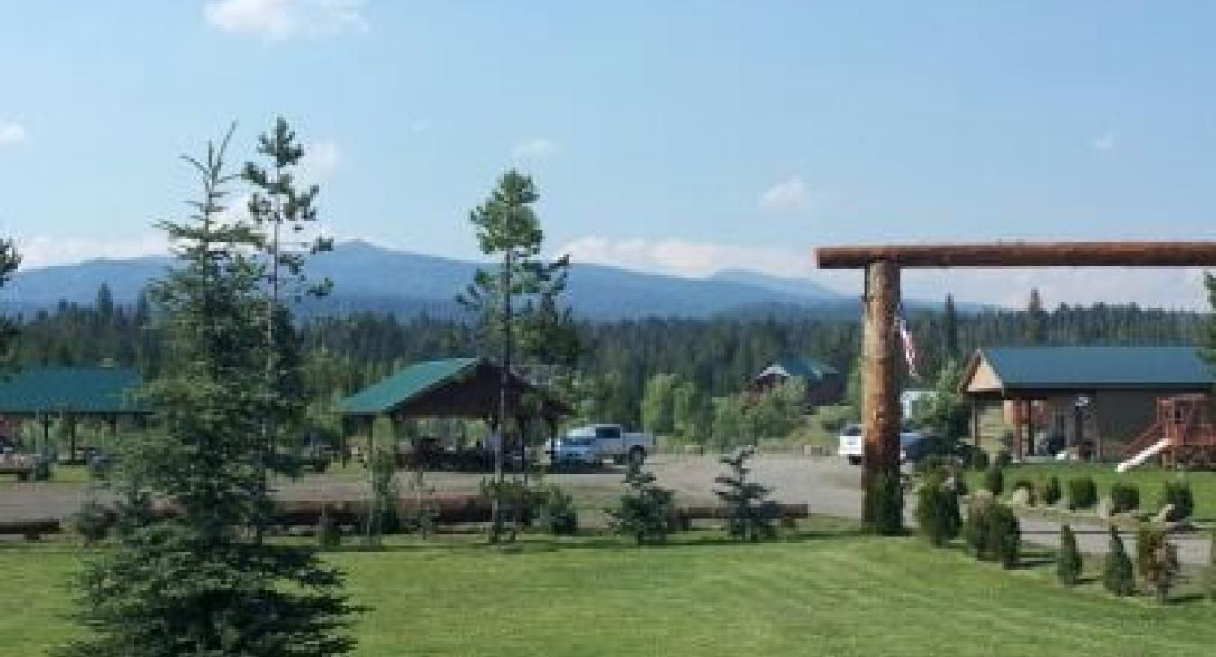 Yellowstone Lux has beautiful views of the mountains.