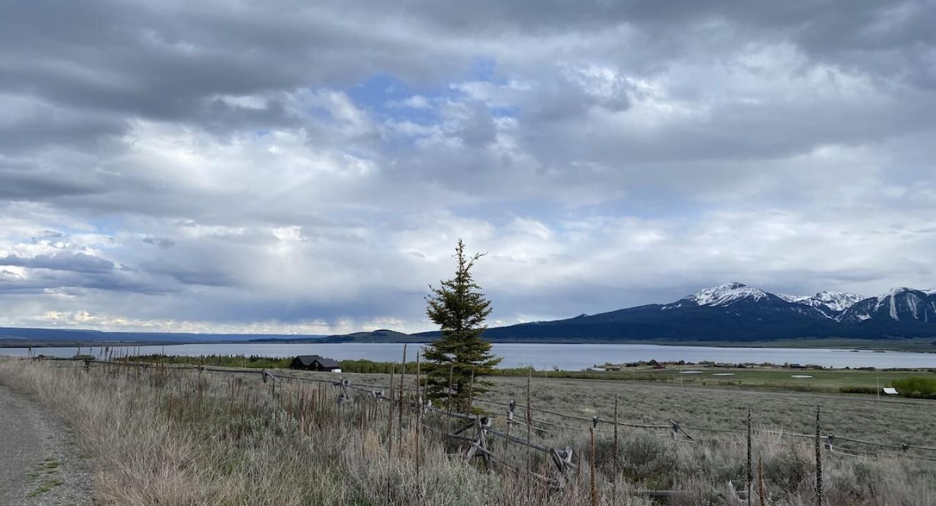 Beautiful views from the cabin.