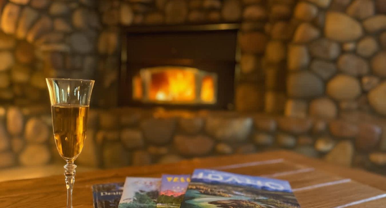 Read up about Yellowstone in front of the fireplace. Don't forget your wood.