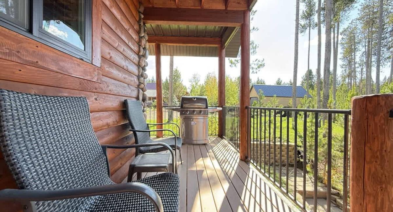 Outside patio is equipped with a grill for your use. Propane is provided.