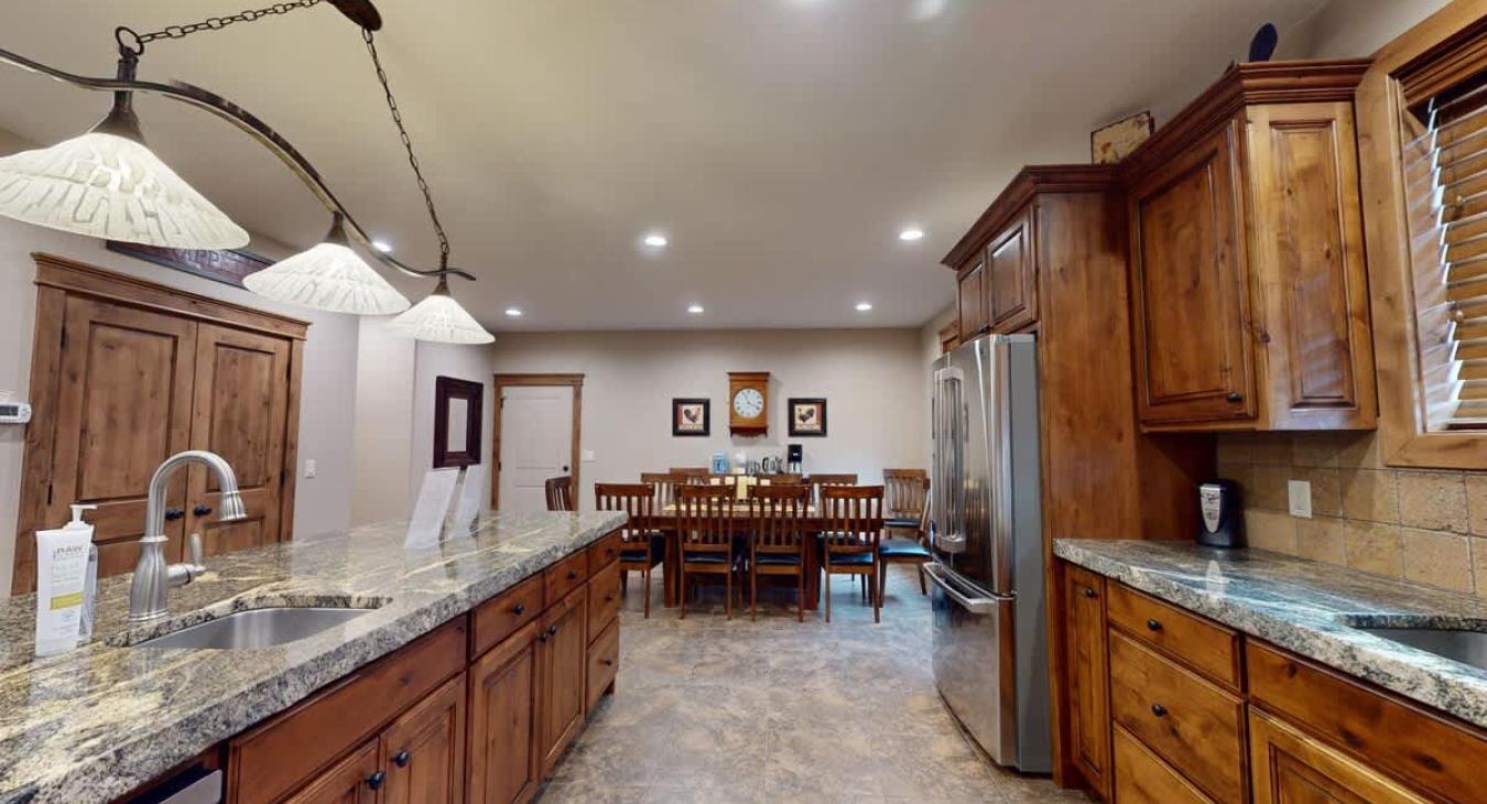 Perfect kitchen to cook a home cooked meal during your stay.
