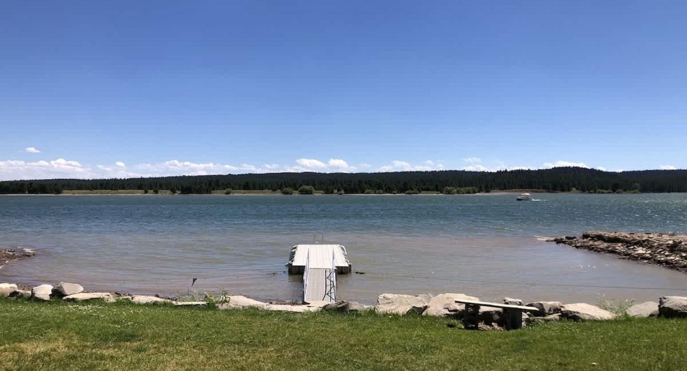 Private boat dock to enjoy the water during the summer months.