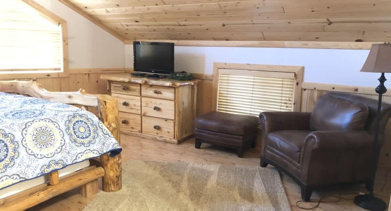 Lots of open space in this room to relax after a long day.